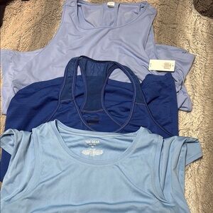 Women's Blue Tank Top Set